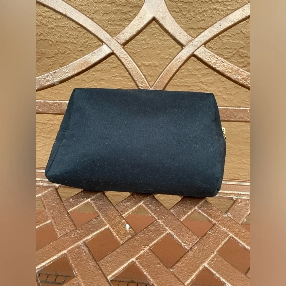 Lancome Black and Gold Cosmetic Bag